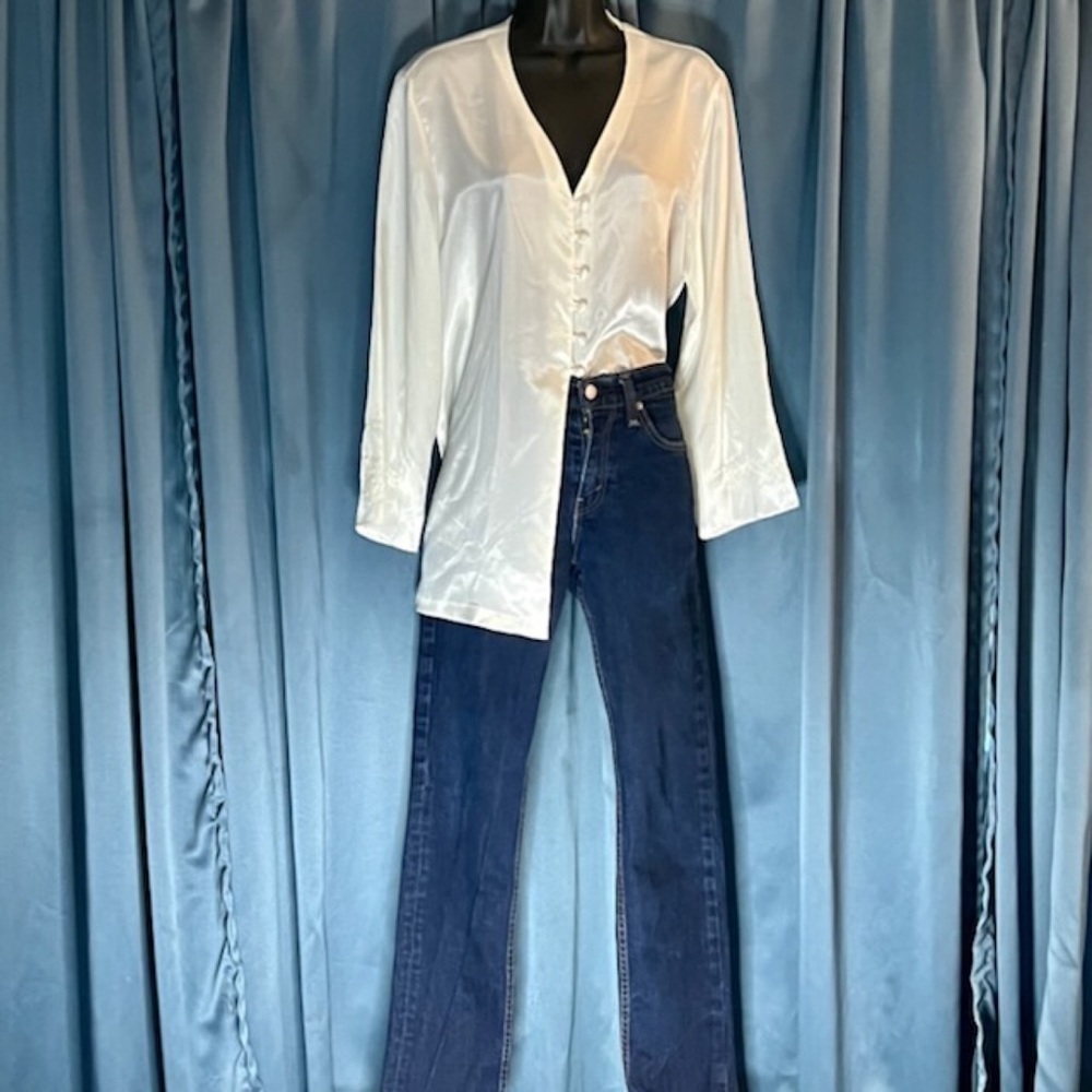 Ivy and Annabelle Cream Ivory Blouse Top
